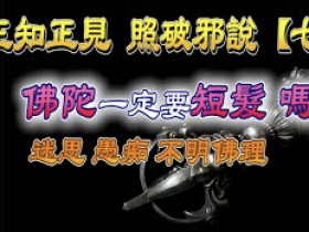 『正知正見系列10』:搜吉頻道正知正見專欄《誹謗伎倆解析系列7》居心不良的毀謗佛陀的長髮